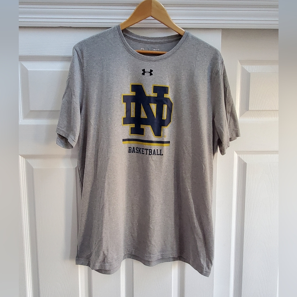 Notre Dame basketball Under Armour short sleeve shirt heatgear